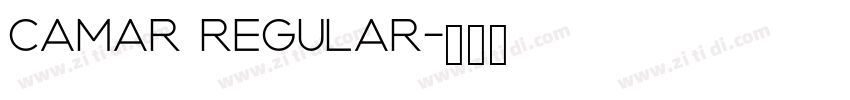 Camar Regular字体转换